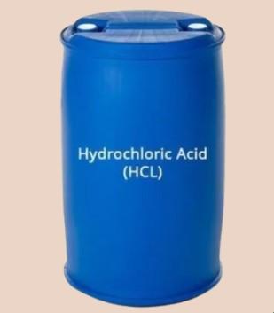 Phuy nhựa màu xanh đựng axit clohydric HCl